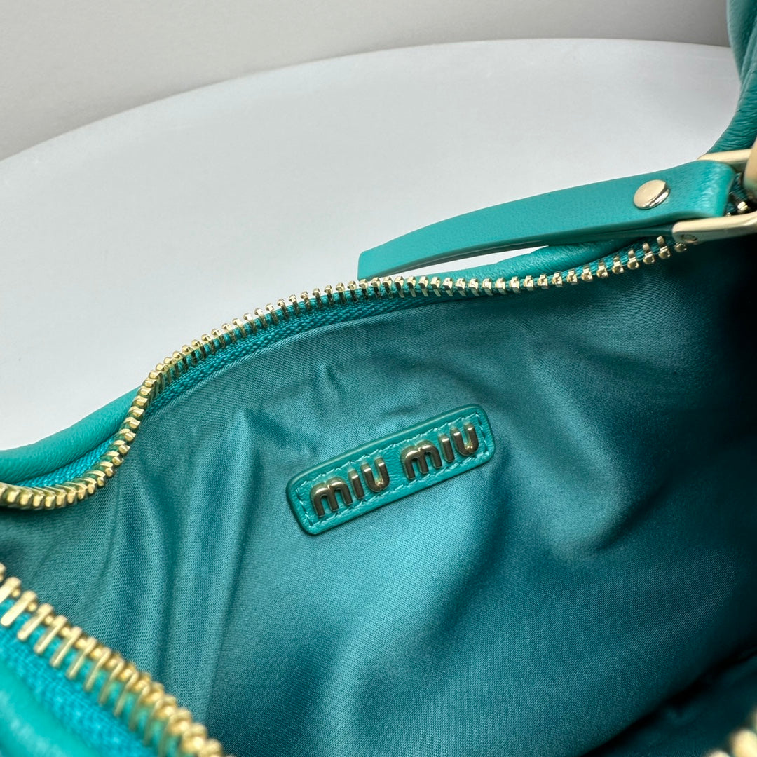 MINI HOBO 20 BAG IN TF BLUE SHEEPSKIN
